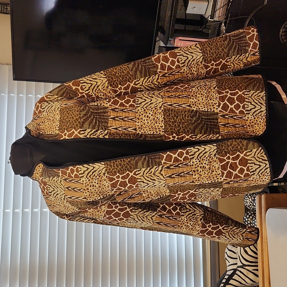 Lightweight Animal Print Jacket